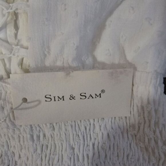 Urban Romantics Women's White Cotton Square Neck Crop Top Size Small - Picture 12 of 15